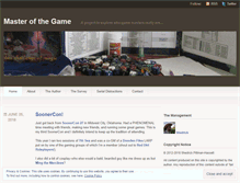 Tablet Screenshot of masterofthegameproject.com